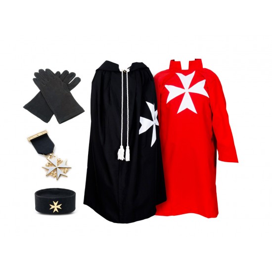Knights of Malta (KM) Full Regalia Pack - Complete ceremonial outfit for Knights of Malta meetings