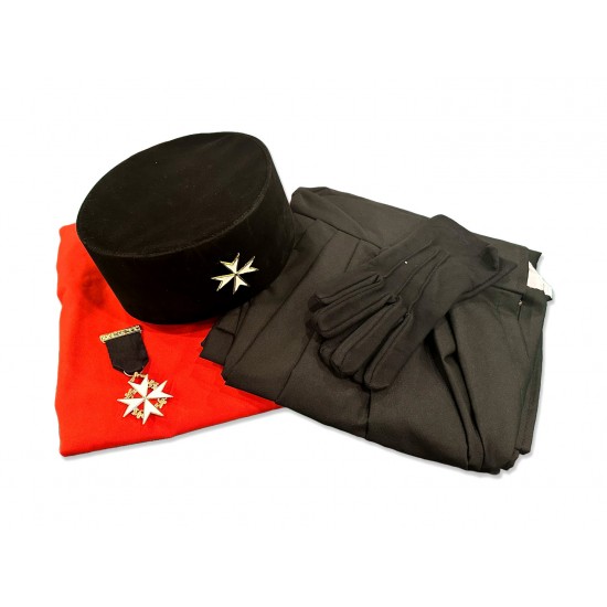 Knights of Malta (KM) Full Regalia Pack - Complete ceremonial outfit for Knights of Malta meetings