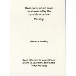 Universal Working Passing Card