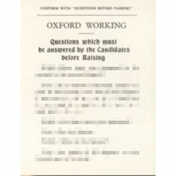 Oxford Working Raising Card