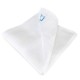 Freemasons White Craft 100% Silk Pocket Square / Handkerchief