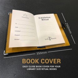 Library Size Masonic Soft Faux Leather Ritual Book Cover