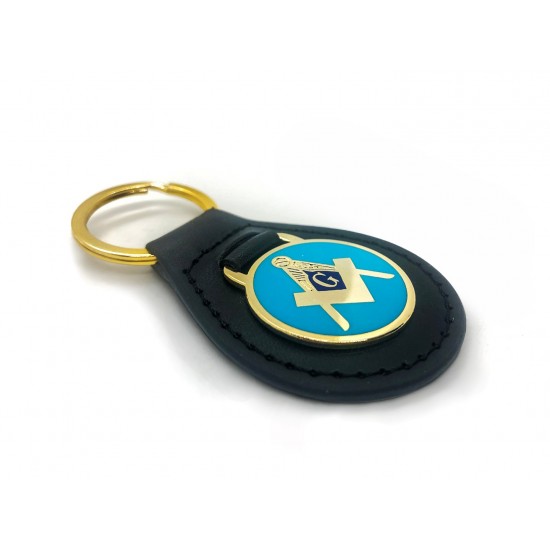 Freemasons Leatherette Keychain with G
