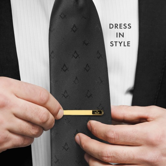 Gold Plated Masonic Craft Tie-slide