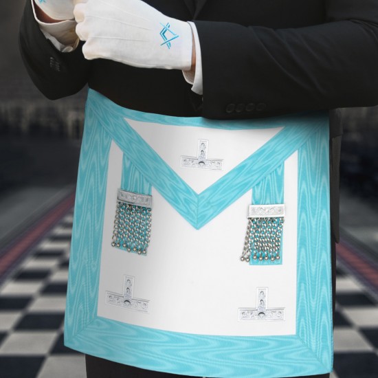 Craft Worshipful Master Masonic Apron - Traditional lodge apron with refined ceremonial finish