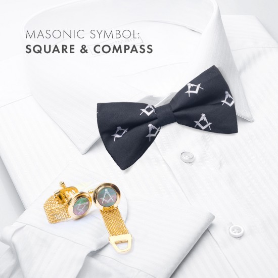 Masonic Onyx Cufflinks