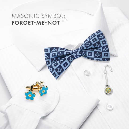 Forget me Not Masonic Cufflinks