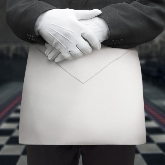 Masonic Craft Entered Apprentice (1st Degree) Apron - Clean traditional design with high-quality finish