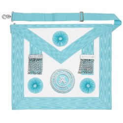 Masonic Craft Master Masons Apron with Badge