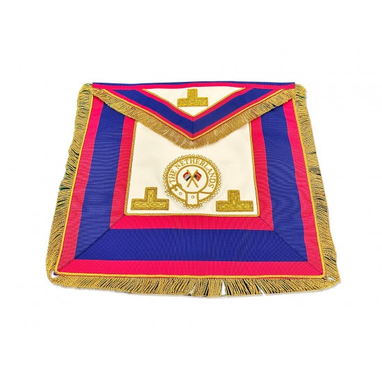 Mark District Full Dress Apron Badge Attached on Lambskin Apron