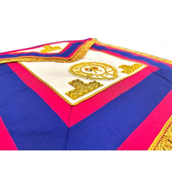 Mark District Full Dress Apron Badge Attached on Lambskin Apron