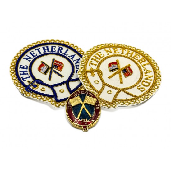 Mark District Undress & Dress Apron Badges with Collar Jewel