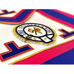 Mark District Undress Apron Badge Attached on Lambskin Apron