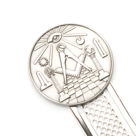 Masonic Detailed Silver Bookmark