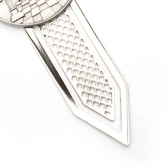 Masonic Detailed Silver Bookmark