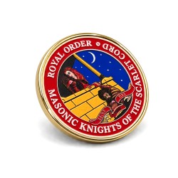 Order of the Scarlet Cord Lapel Pin Badge