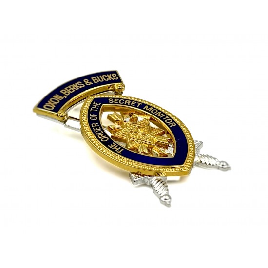 Order of Secret Monitor (OSM) Past Provincial Arch of Steel Collarette Jewel
