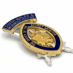 Order of Secret Monitor (OSM) Past Provincial Arch of Steel Collarette Jewel
