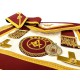 Order of Athelstan Provincial Apron Badge on Apron with Collar & Collar Jewel