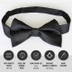 Black Freemasons 100% Silk Woven Masonic Self-Tie Bowtie