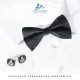 Black Freemasons 100% Silk Woven Masonic Self-Tie Bowtie