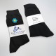 Mens Black Forget Me Not Masonic Socks