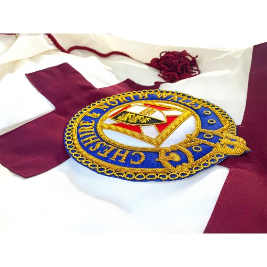 Knights Templar Preceptors Mantle with Badge