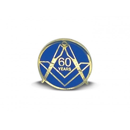 Masonic Craft 25, 40, 50, 60 Years Anniversary Lapel Pin