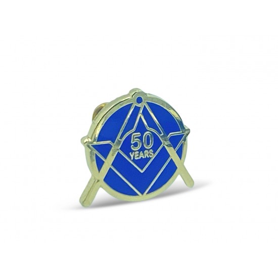 Masonic Craft 25, 40, 50, 60 Years Anniversary Lapel Pin