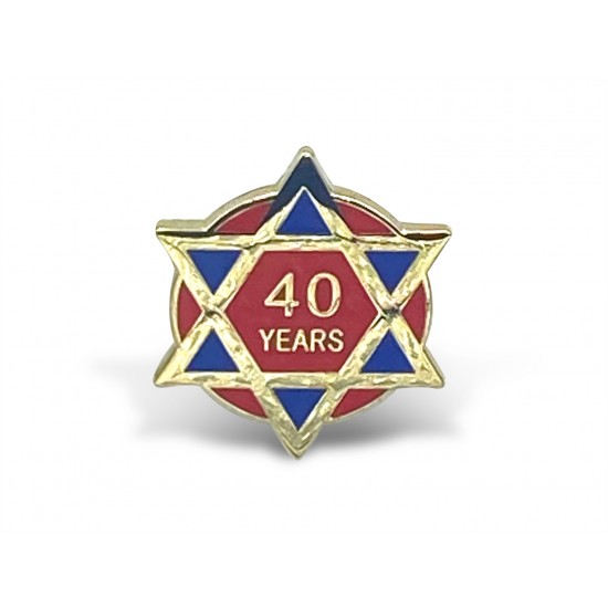 Royal Arch Chapter 25, 40 & 50 Years Anniversary Lapel Pin