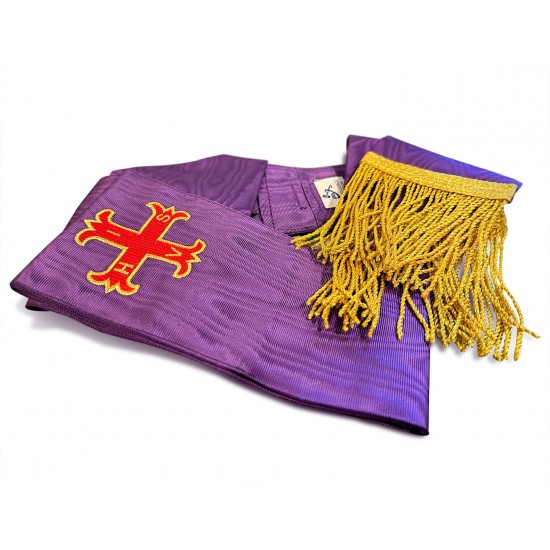 Red Cross of Constantine Companions Sash (with Cross)