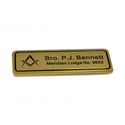 Personalised Freemason's Briefcase / Soft Case Name Plate