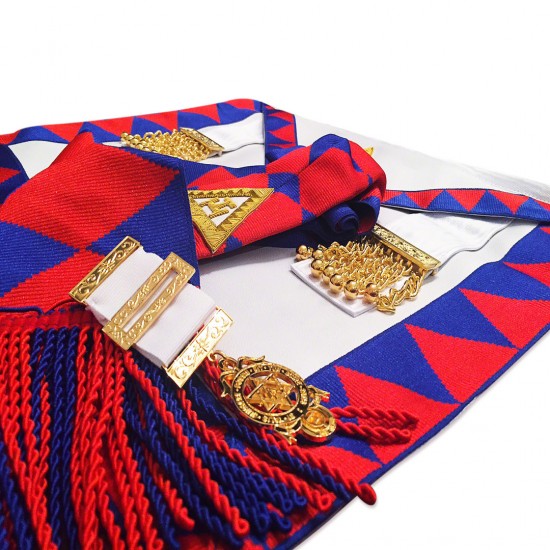 Royal Arch Companions Apron & Sash with Jewel - Complete set for lodge occasions