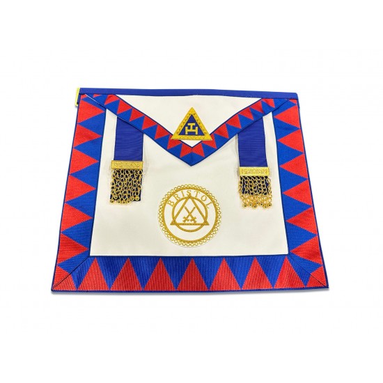 Royal Arch Chapter Apron Badge Attached on Lambskin Apron