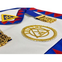 Royal Arch Chapter Apron Badge Attached on Lambskin Apron