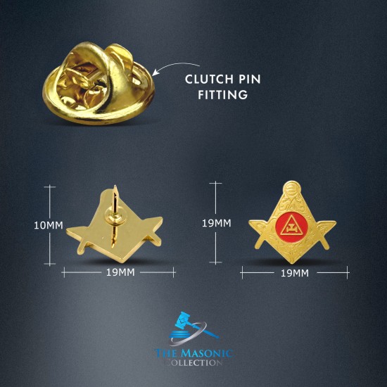 Gilt RA Chapter badge with SQ & Compass