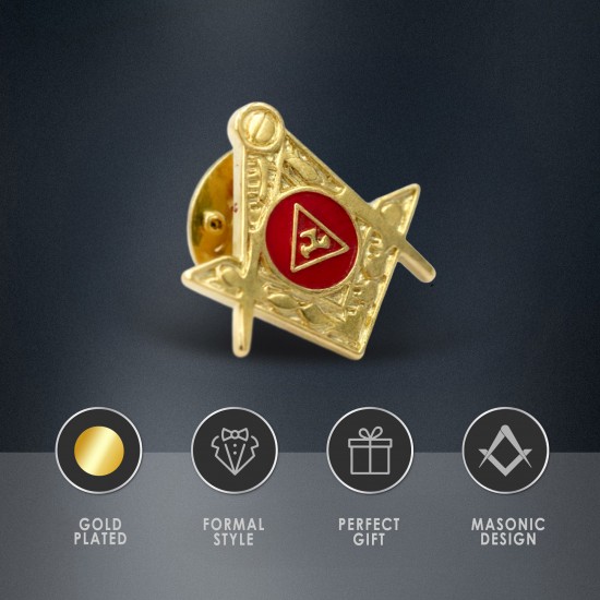 Gilt RA Chapter badge with SQ & Compass