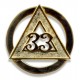 Rose Croix 33rd Degree Cap Badge