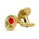 Rose Croix Oval Cufflinks