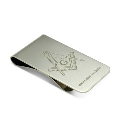 Masonic Square & Compass Money Clip