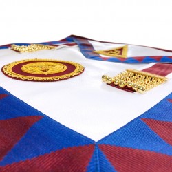 Scottish Royal Arch Past Z (PZ) Apron Badge on Apron