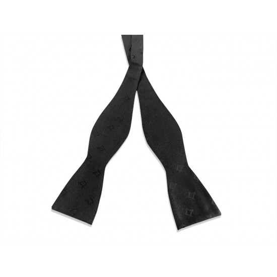 Black Freemasons 100% Silk Woven Masonic Self-Tie Bowtie