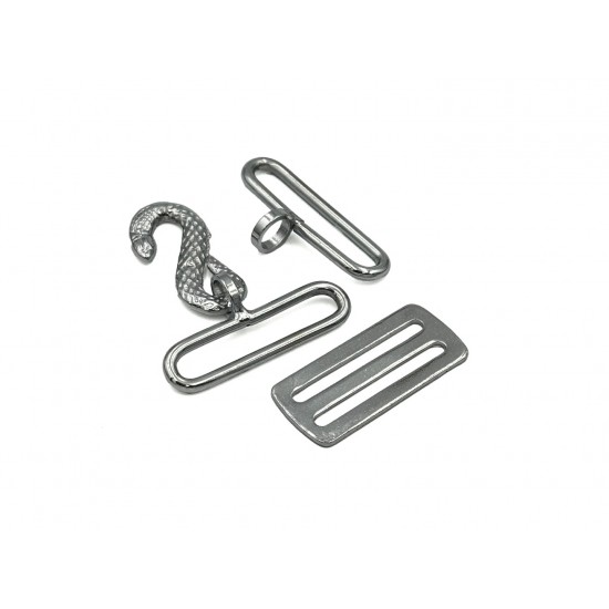Silver Plated Snake Belt Fitting