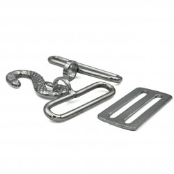 Silver Plated Snake Belt Fitting