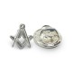 Craft Sq & Compass 925 Solid Silver Masonic Badge