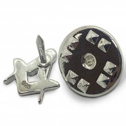 Craft Sq & Compass 925 Solid Silver Masonic Badge