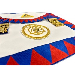 Spanish Royal Arch District Apron Badge Attached on Lambskin Apron