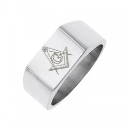 Silver Masonic Ring