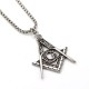 Masonic Silver Pendent with G