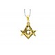 Masonic Freemasonry Gold Ladies Pendent